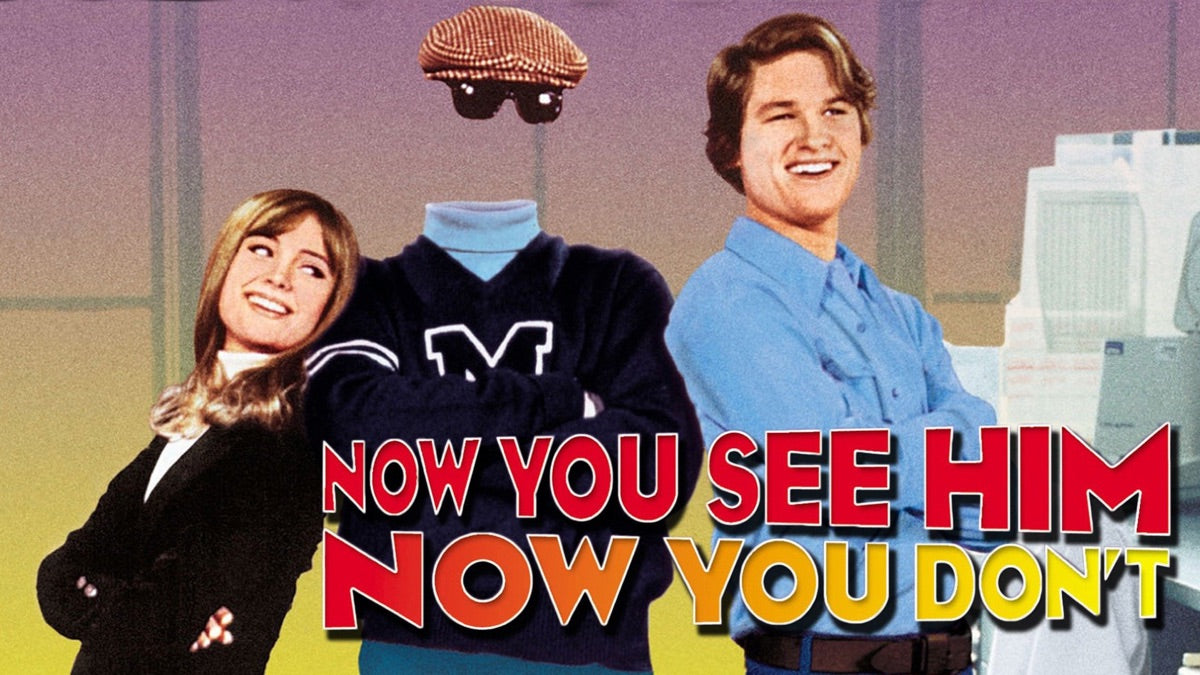 NOW YOU SEE HIM NOW YOU DON'T (1972) Kurt Russell,Cesar Romero,Joe Flynn,Jim Backus,William Windom - Public Domain DVD NO CASE