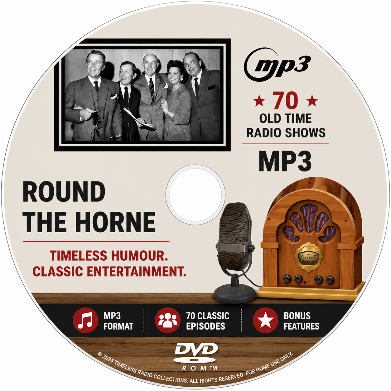 Round The Horne 70 Old Time Radio Shows MP3 Audio DVDROM - Free Post