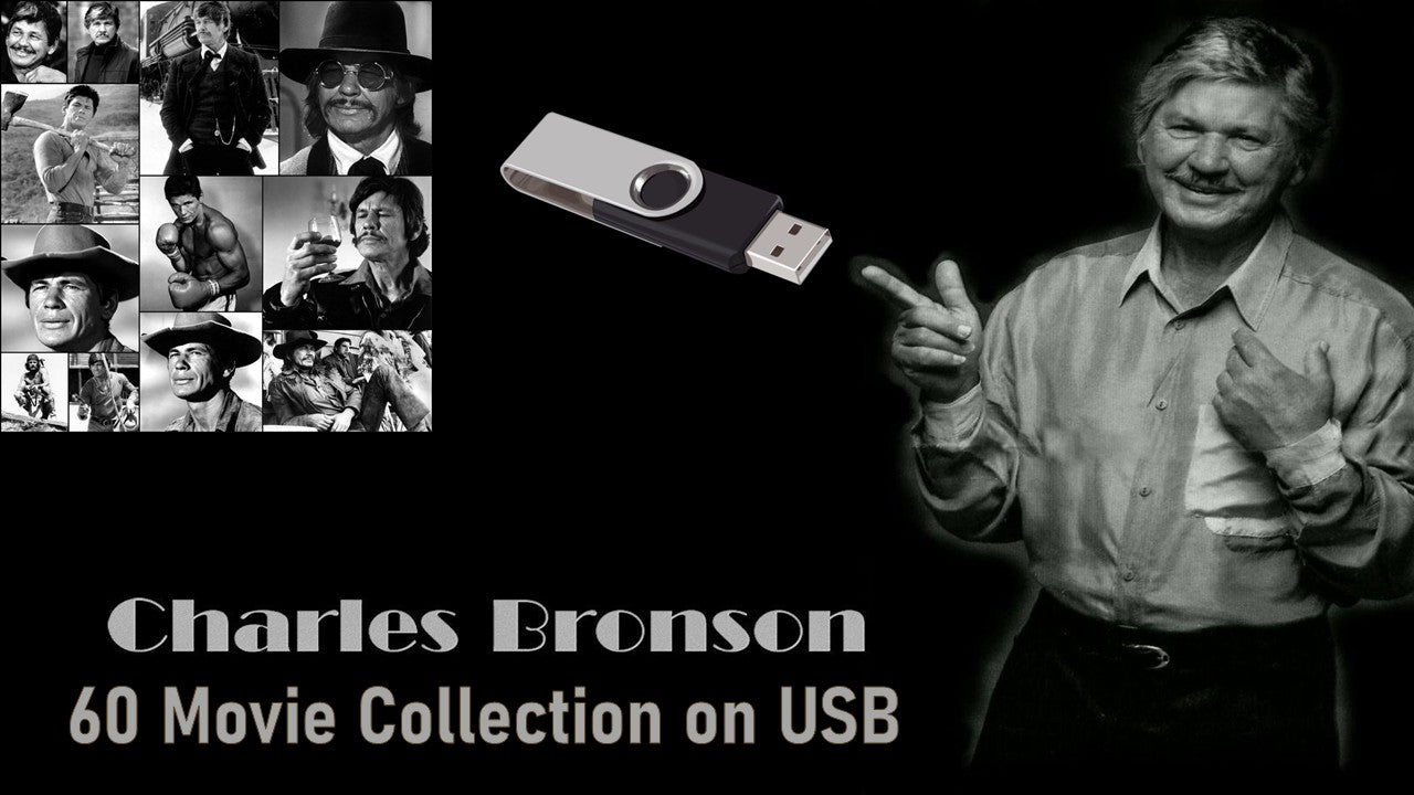 CHARLES BRONSON - 66 MOVIE COLLECTION ON ONE USB