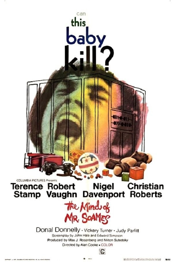 THE MIND OF Mr SOAMES (1970) Terence Stamp,Robert Vaughn,Nigel Davenport,Christian Roberts,Donal Donnelly,Vickery Turner,Judy Parfitt - RARE DELETED DVD NO CASE