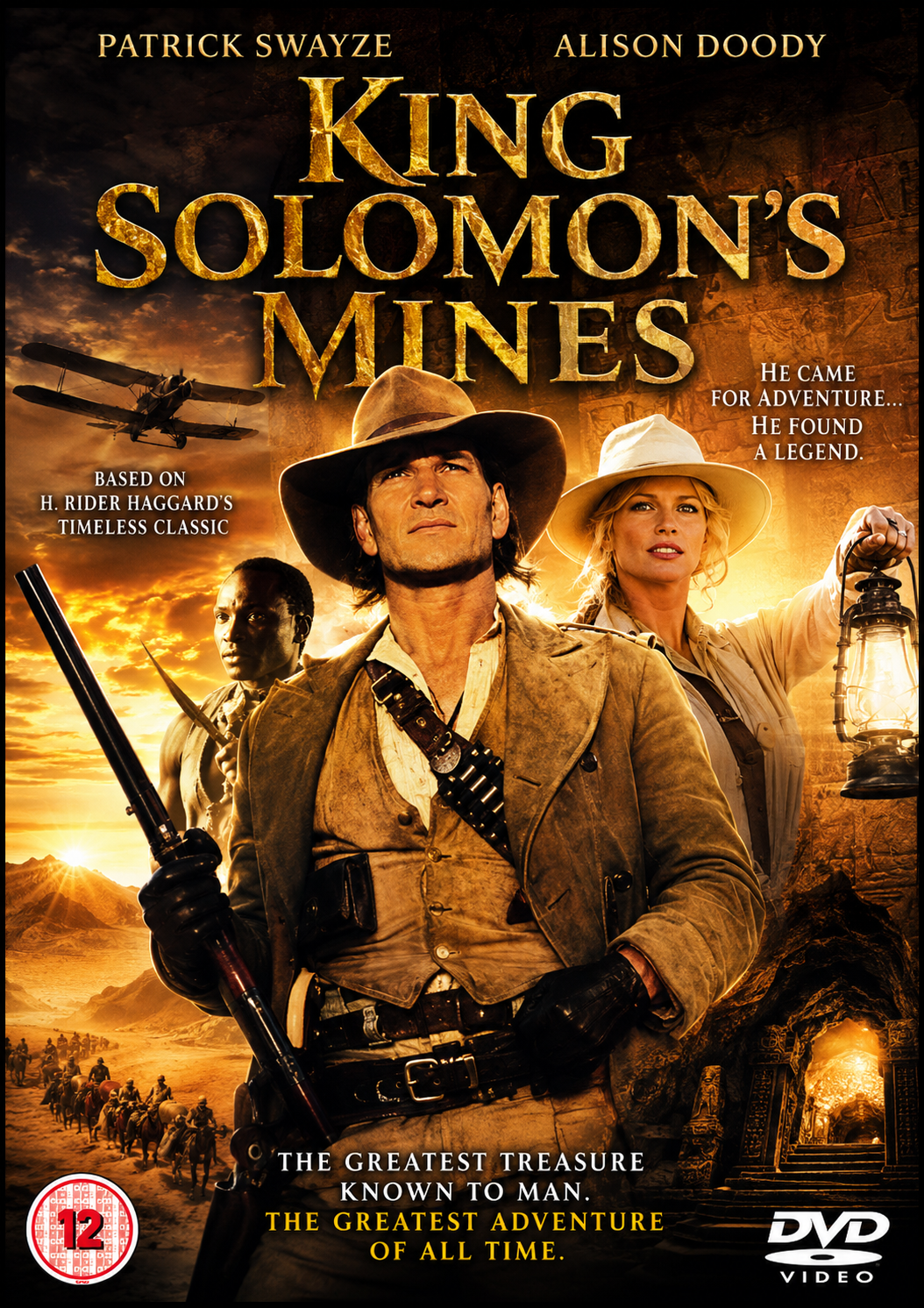 KING SOLOMON'S MINES - 2 DVD SET (2004) Patrick Swayze, Alison Doody, Roy Marsden, John Standing, Gavin Hood