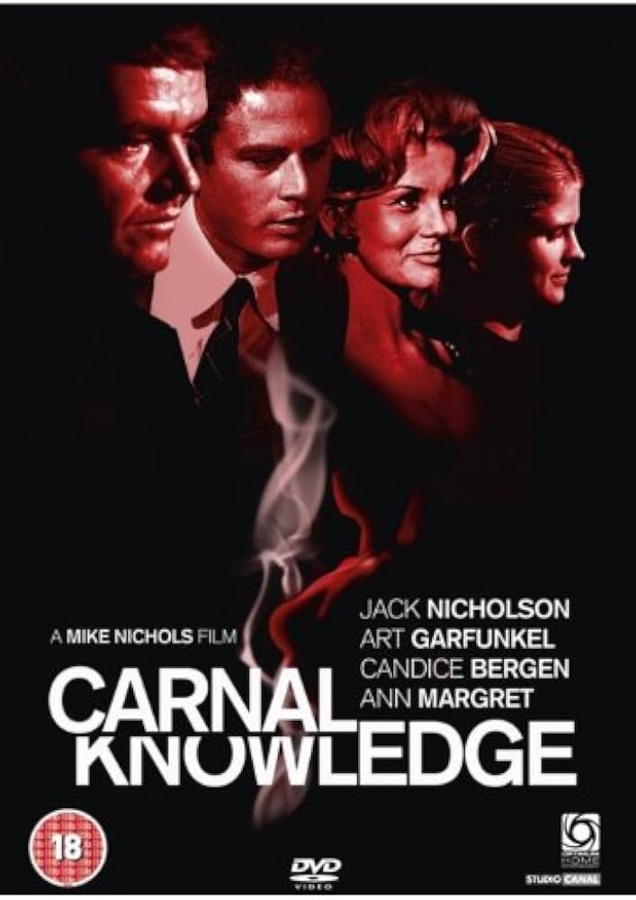 CARNAL KNOWLEDGE (1971) Jack Nicholson,Candice Bergen,Arthur Garfunkel,Ann-Margret,Rita Moreno - RARE DELETED TITLE ! - Public Domain DVD NO CASE