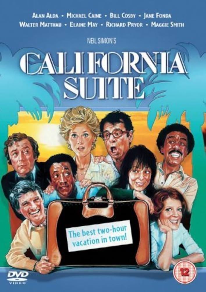 CALIFORNIA SUITE (1978) Alan Alda,Michael Caine,Bill Cosby,Jane Fonda,Walter Matthau,Elaine May,Richard Pryor,Maggie Smith - Public Domain Movie DVD NO CASE