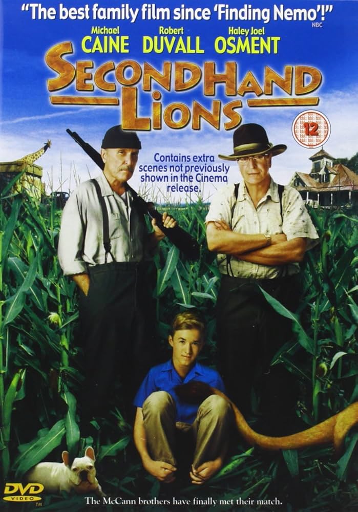 SECONDHAND LIONS (2003) Michael Caine,Robert Duvall,Haley Joel - DVD NO CASE