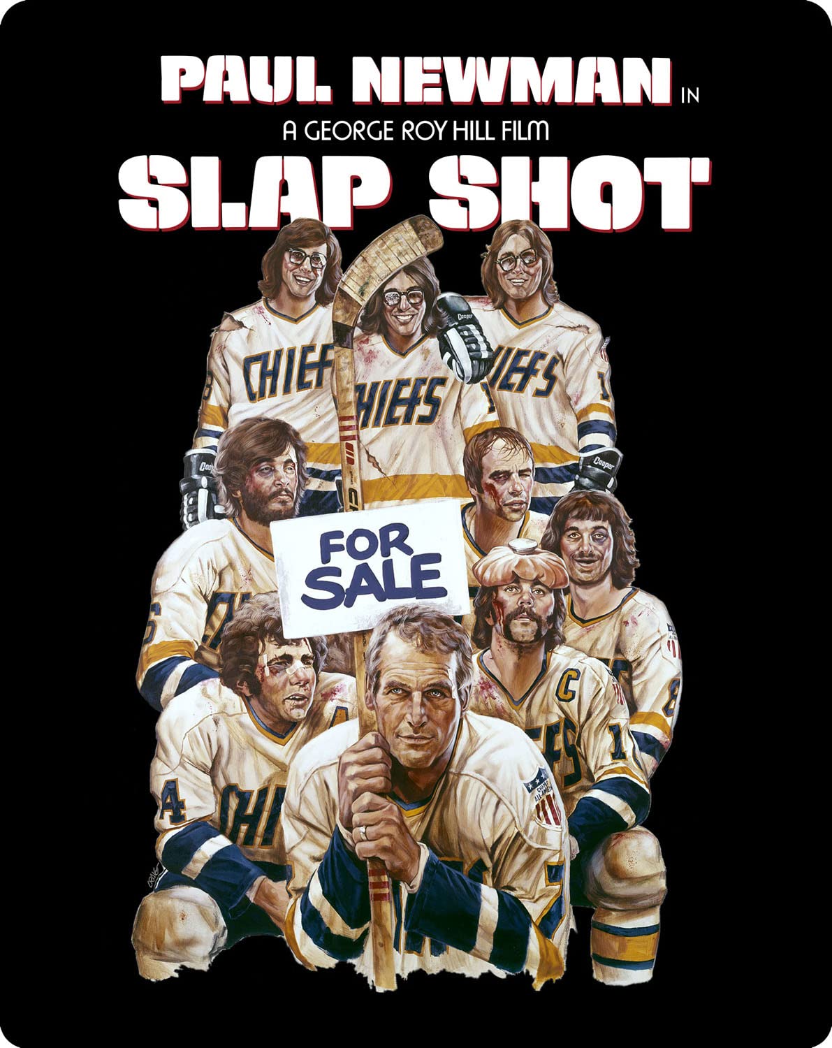 SLAP SHOT (1977) Paul Newman,Michael Ontkean,Lindsay Crouse,Jerry Houser,Jennifer Warren,Strother Martin - Public Domain DVD NO CASE