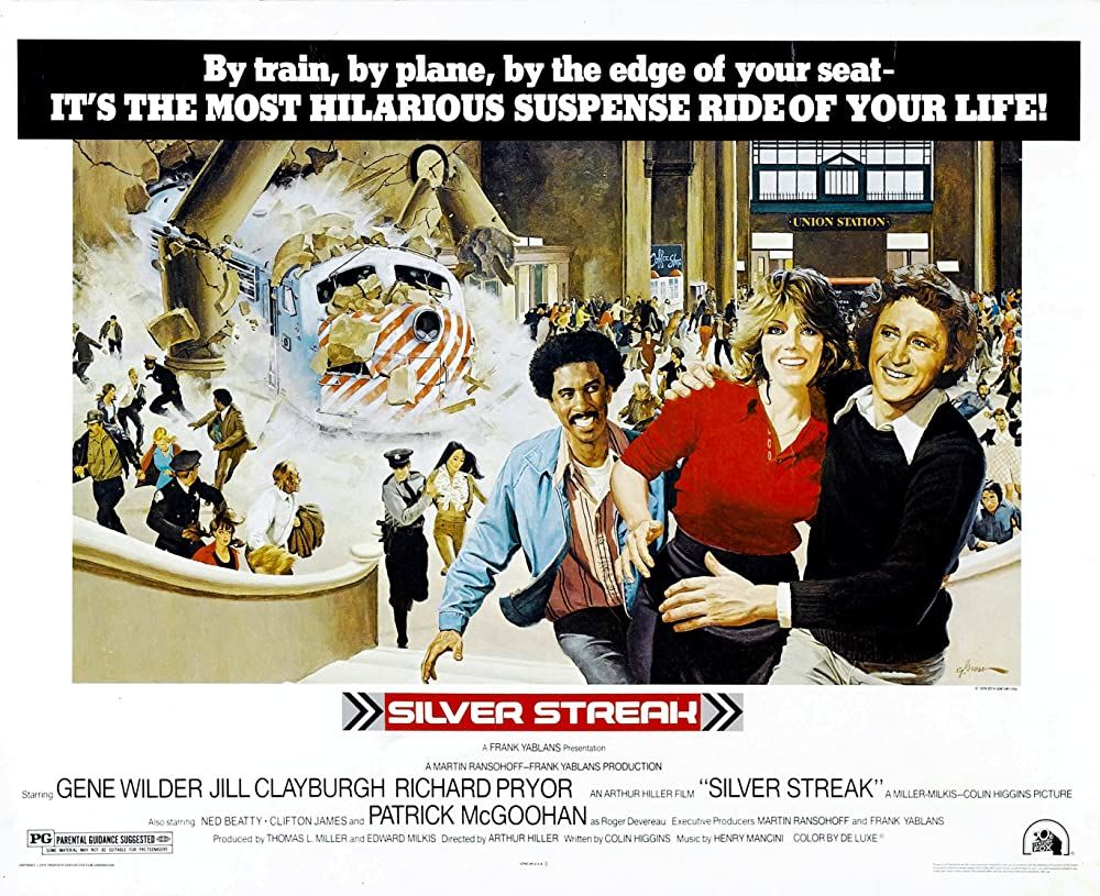 SLIVER STREAK (1976) Gene Wilder, Jill Clayburgh, Richard Pryor, Patrick McGoohan, Ned Beatty - RARE DELETED DVD NO CASE