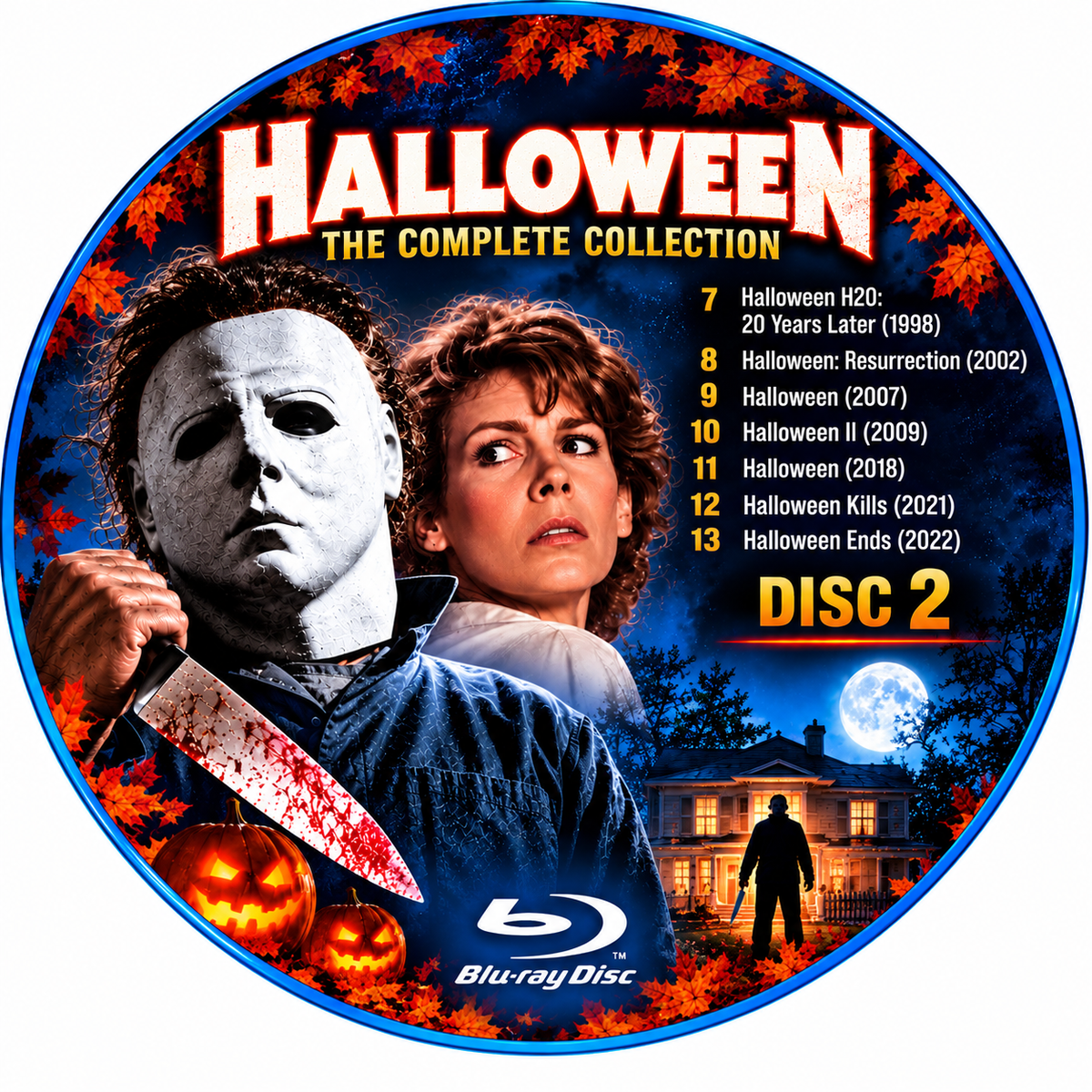 HALLOWEEN - THE COMPLETE 13 MOVIE COLLECTION 1978–2022 X 2 BLU-RAY