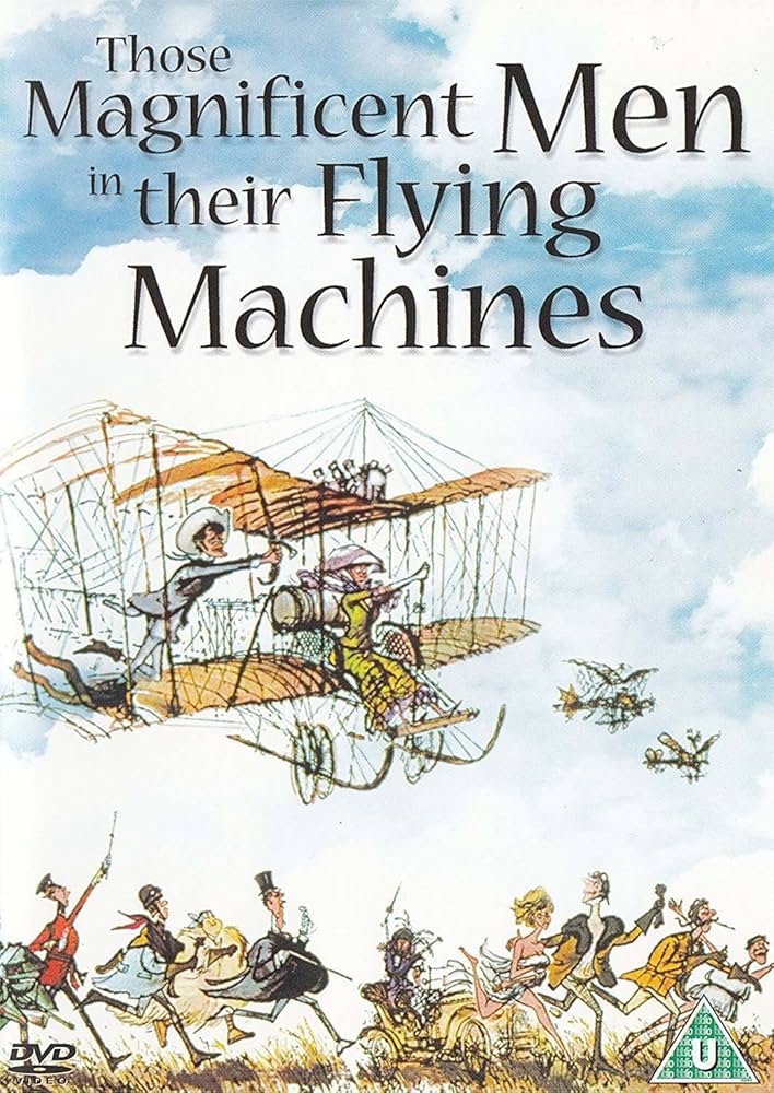 THOSE MAGNIFICENT MEN IN THEIR FLYING MACHINES (1965) James Fox,Robert Morley,Eric Sykes,Terry-Thomas,Red Skelton,Benny Hill, Flora Robson,Tony Hancock - Public Domain DVD NO CASE