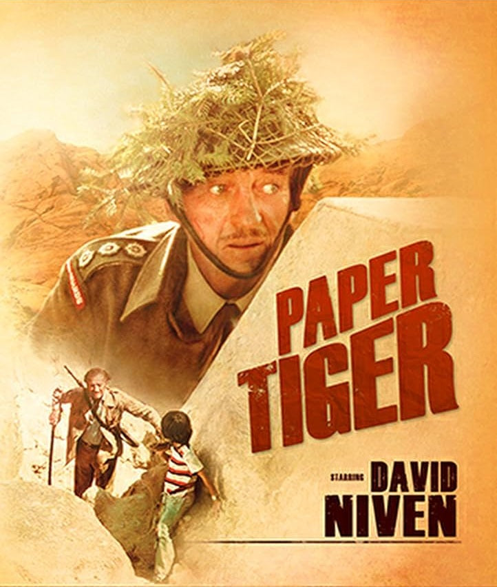 PAPER TIGER (1975) David Niven,Toshirō Mifune,Hardy Krüger,Kazuhito Ando - Public Domain DVD NO CASE RARE !