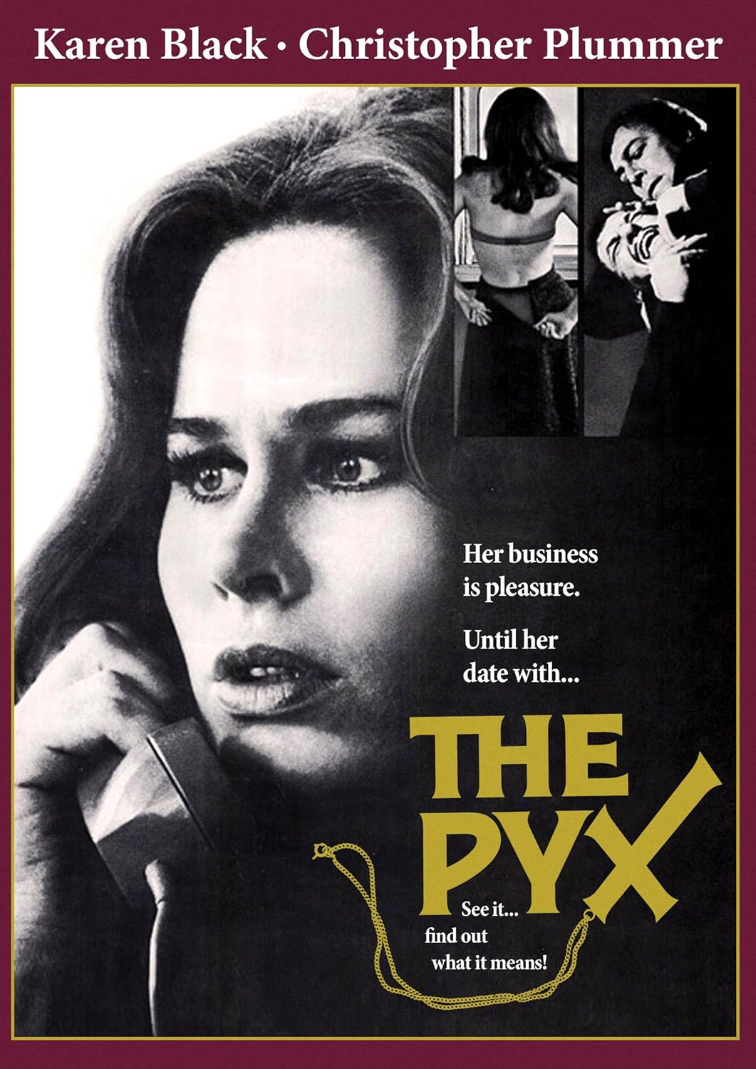 THE PYX (1973) Karen Black,Christopher Plummer - Public Domain DVD NO CASE