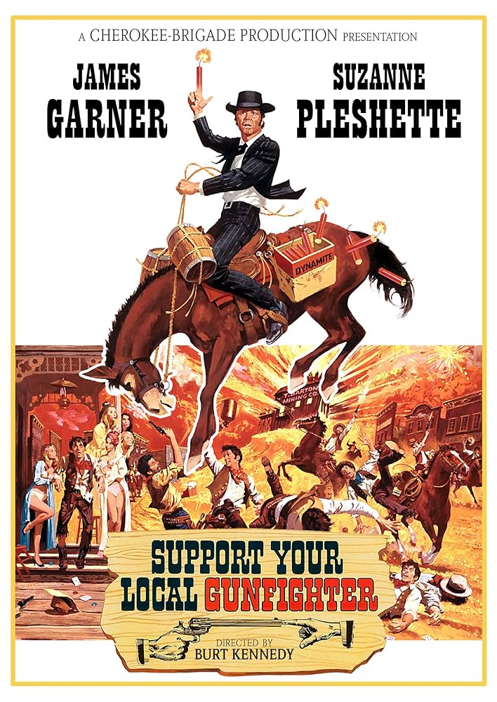 SUPPORT YOUR LOCAL GUNFIGHTER (1971) James Garner,Suzanne Pleshette,Harry Morgan,Jack Elam,John Dehner - RARE DELETED DVD NO CASE