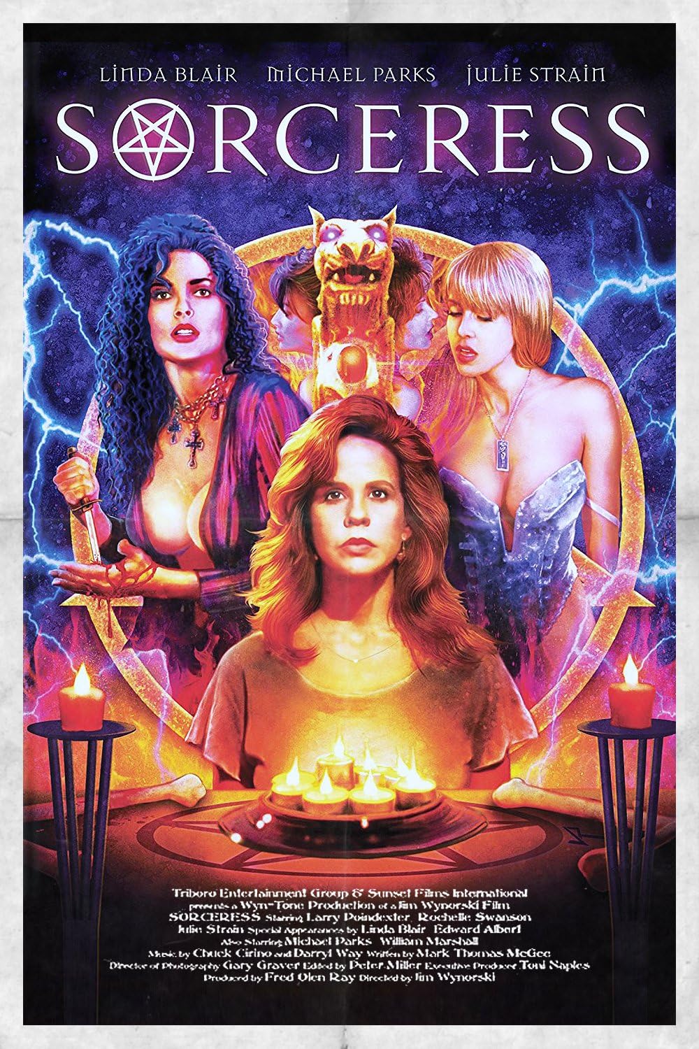 SORCERESS (18) (1995) Starring - Larry Poindexter,Julie Strain,Linda Blair,Edward Albert - VERY RARE DELETED DVD NO CASE