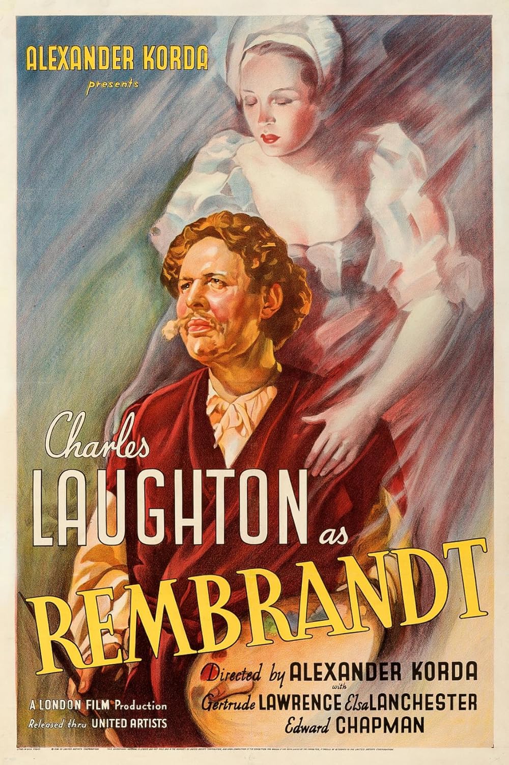 REMBRANDT (1936) Charles Laughton,Gertrude Lawrence - Public Domain DVD NO CASE