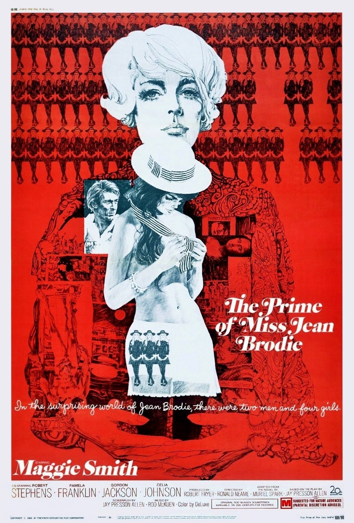 THE PRIME OF MISS JEAN BRODIE (1969) Maggie Smith - Public Domain DVD NO CASE