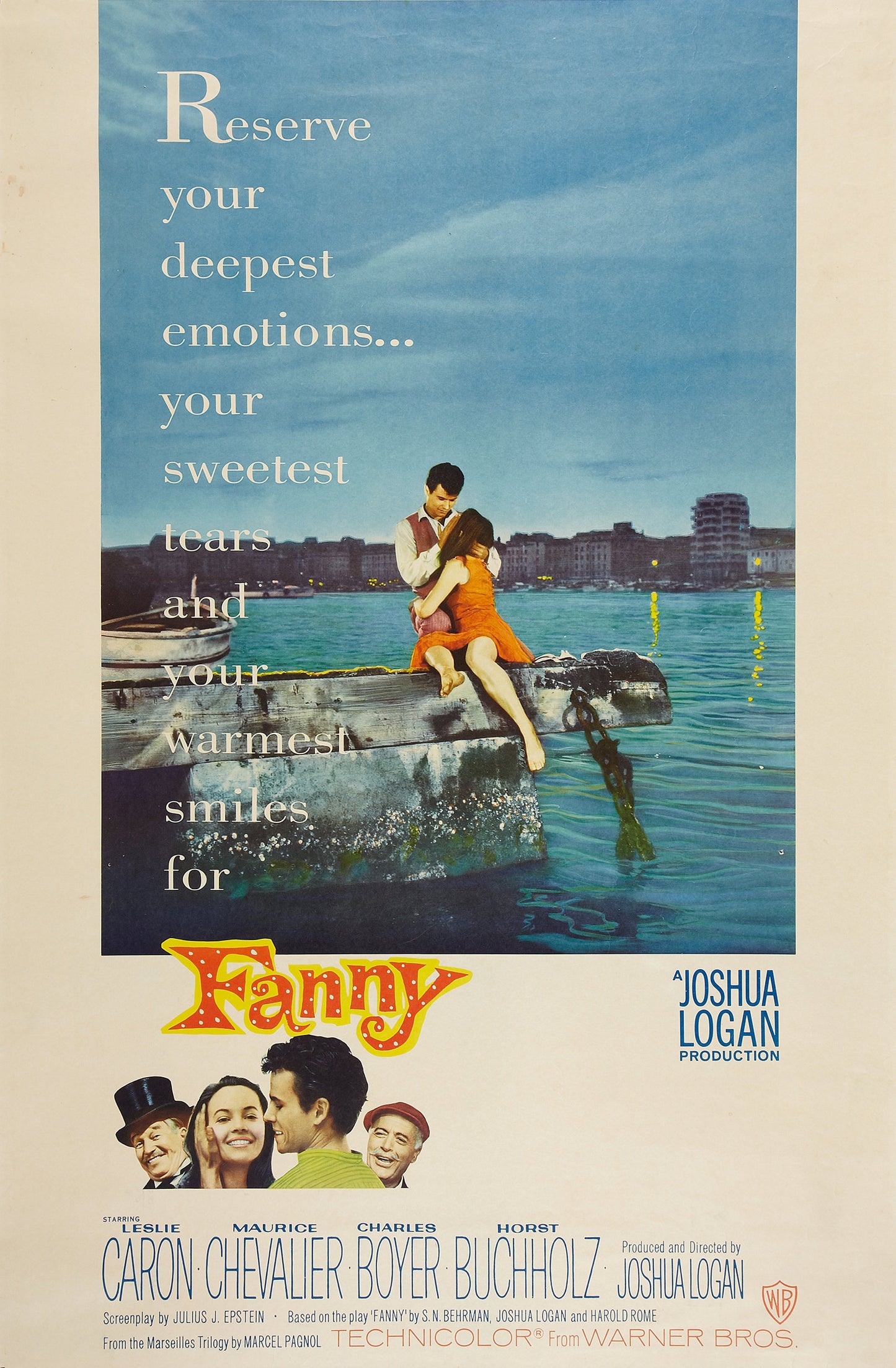FANNY (1961) Leslie Caron (Gigi) Maurice Chevalier, Charles Boyer - PUBLIC DOMAIN DVD ONLY NO CASE