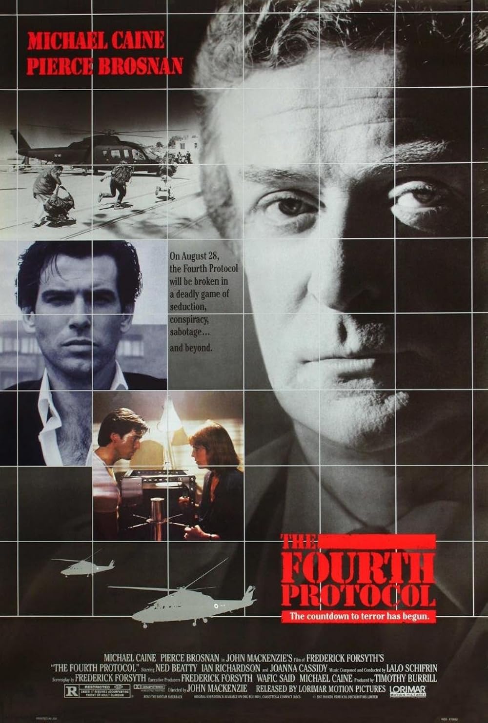 THE FOURTH PROTOCOL (1987) Michael Caine,Pierce Brosnan,Ned Beatty- Public Domain DVD NO CASE