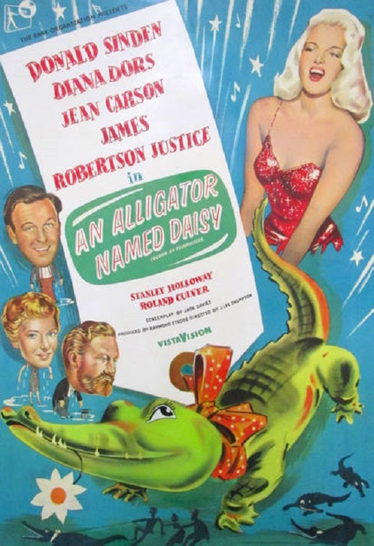 AN ALLIGATOR NAMED DAISY (1955) Donald Sinden,Jeannie Carson,James Robertson Justice,Diana Dors,Stanley Holloway - PUBLIC DOMAIN DVD ONLY NO CASE