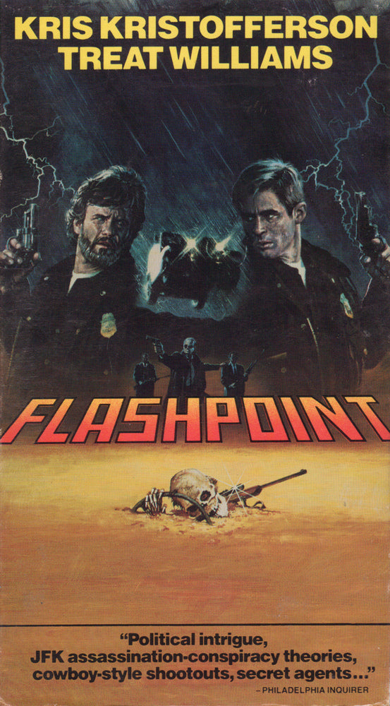 FLASHPOINT (1984) Kris Kristofferson,Treat Williams,Rip Torn,Tess Harper - Public Domain DVD NO CASE RARE !