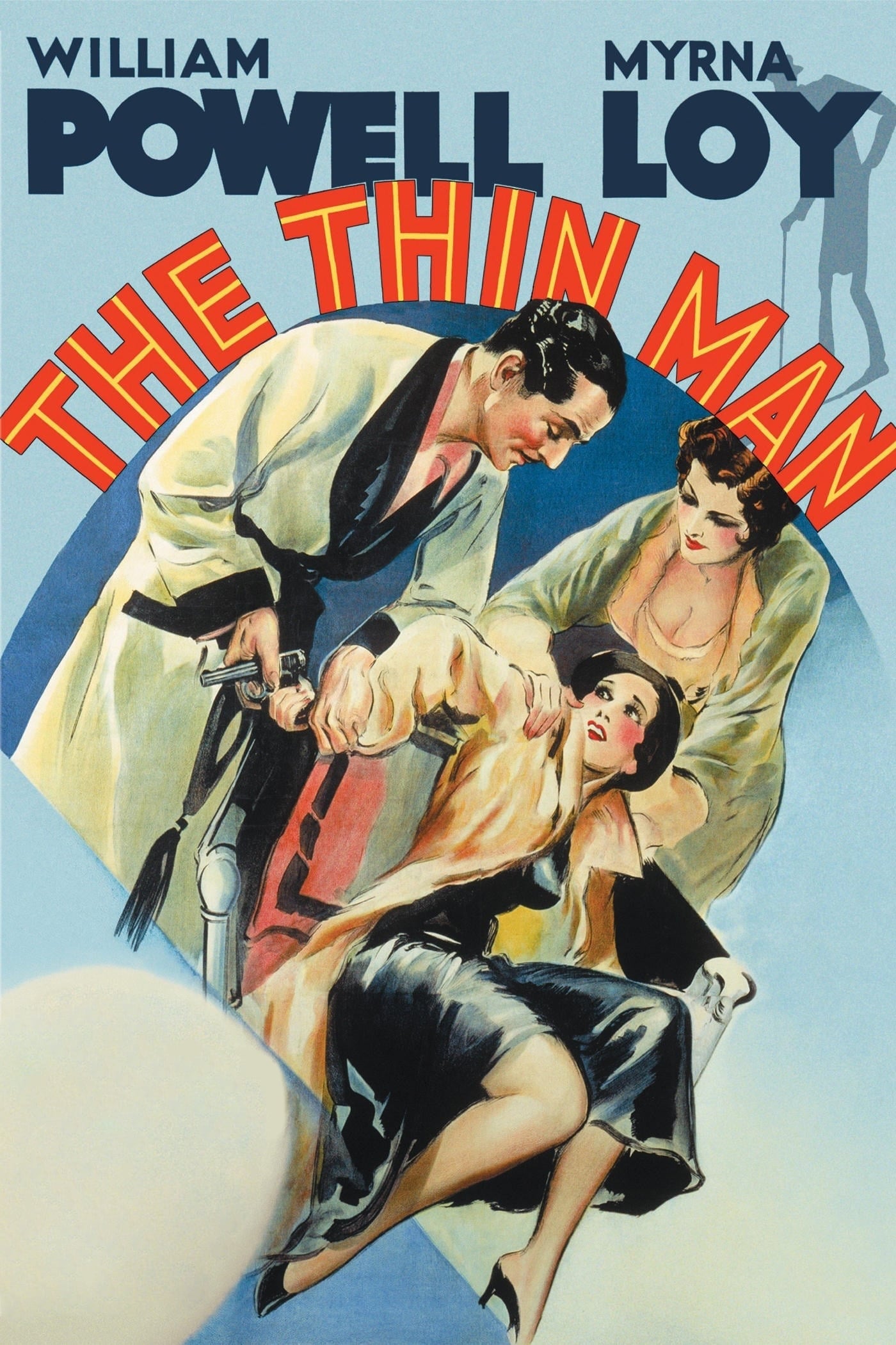 THE THIN MAN (1934)William Powell,Myrna Loy,Maureen O'Sullivan - Public Domain DVD NO CASE