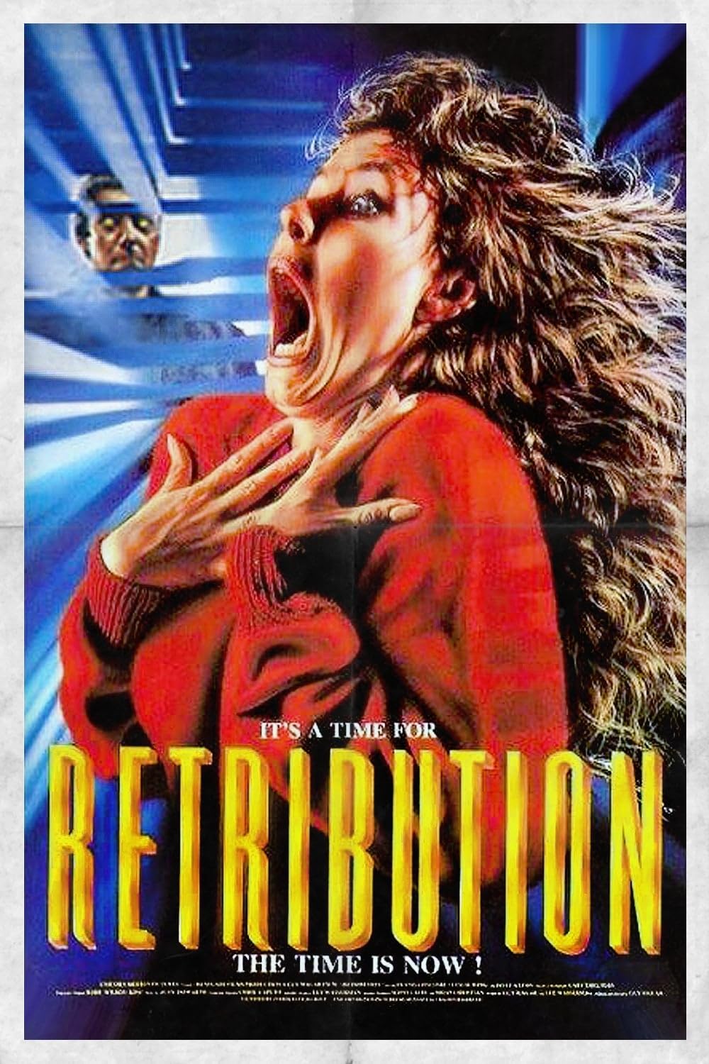 RETRIBUTION (1987) Dennis Lipscomb,Leslie Wing,Hoyt Axton,Suzanne Snyder - Public Domain DVD NO CASE RARE !