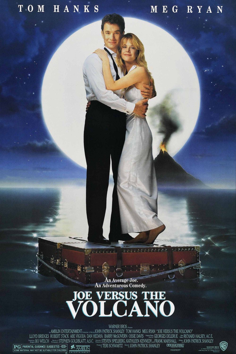 JOE VERSUS THE VOLCANO (1990) Tom Hanks,Meg Ryan,Lloyd Bridges,Robert Stack,Abe Vigoda - Public Domain Movie DVD NO CASE