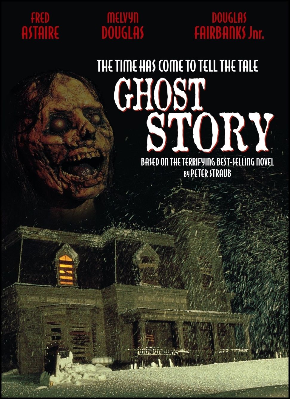 GHOST STORY (1981) Fred Astaire,Melvyn Douglas,Douglas Fairbanks Jr. - Public Domain DVD NO CASE