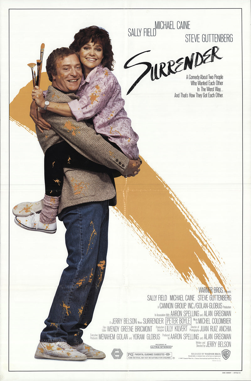 SURRENDER (1987) Sally Field,Michael Caine,Steve Guttenberg,Peter Boyle - PUBLIC DOMAIN DVD ONLY NO CASE