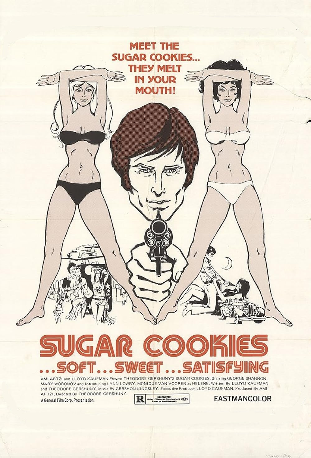 SUGAR COOKIES (1973) George Shannon,Mary Woronov,Lynn Lowry,Monique van Vooren - Public Domain DVD NO CASE