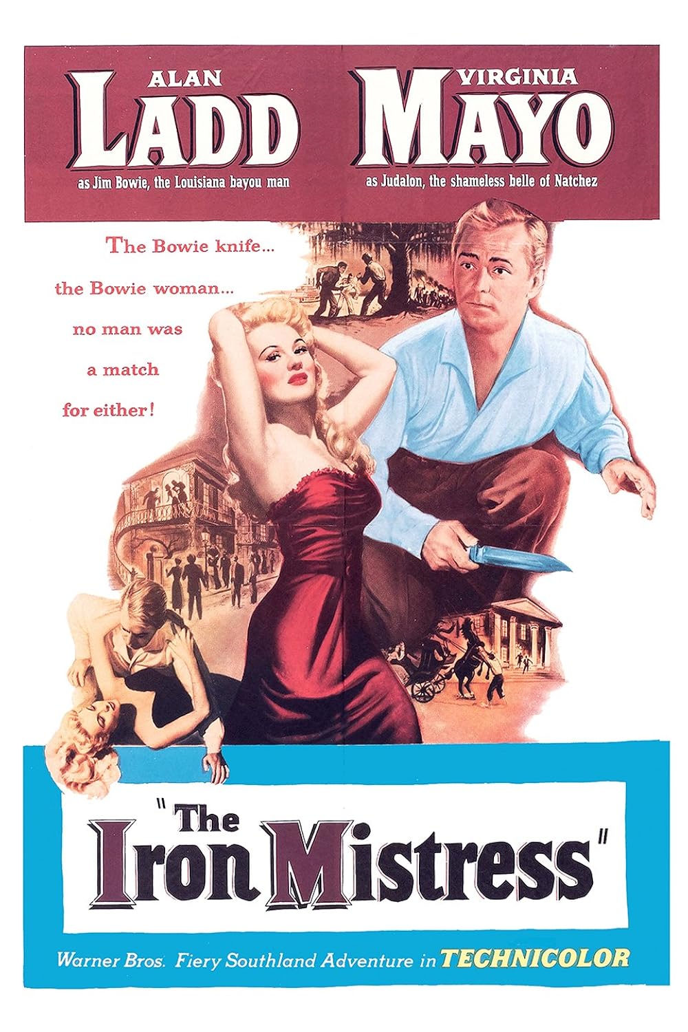 THE IRON MISTRESS (1952) Alan Ladd,Virginia Mayo - PUBLIC DOMAIN DVD NO CASE
