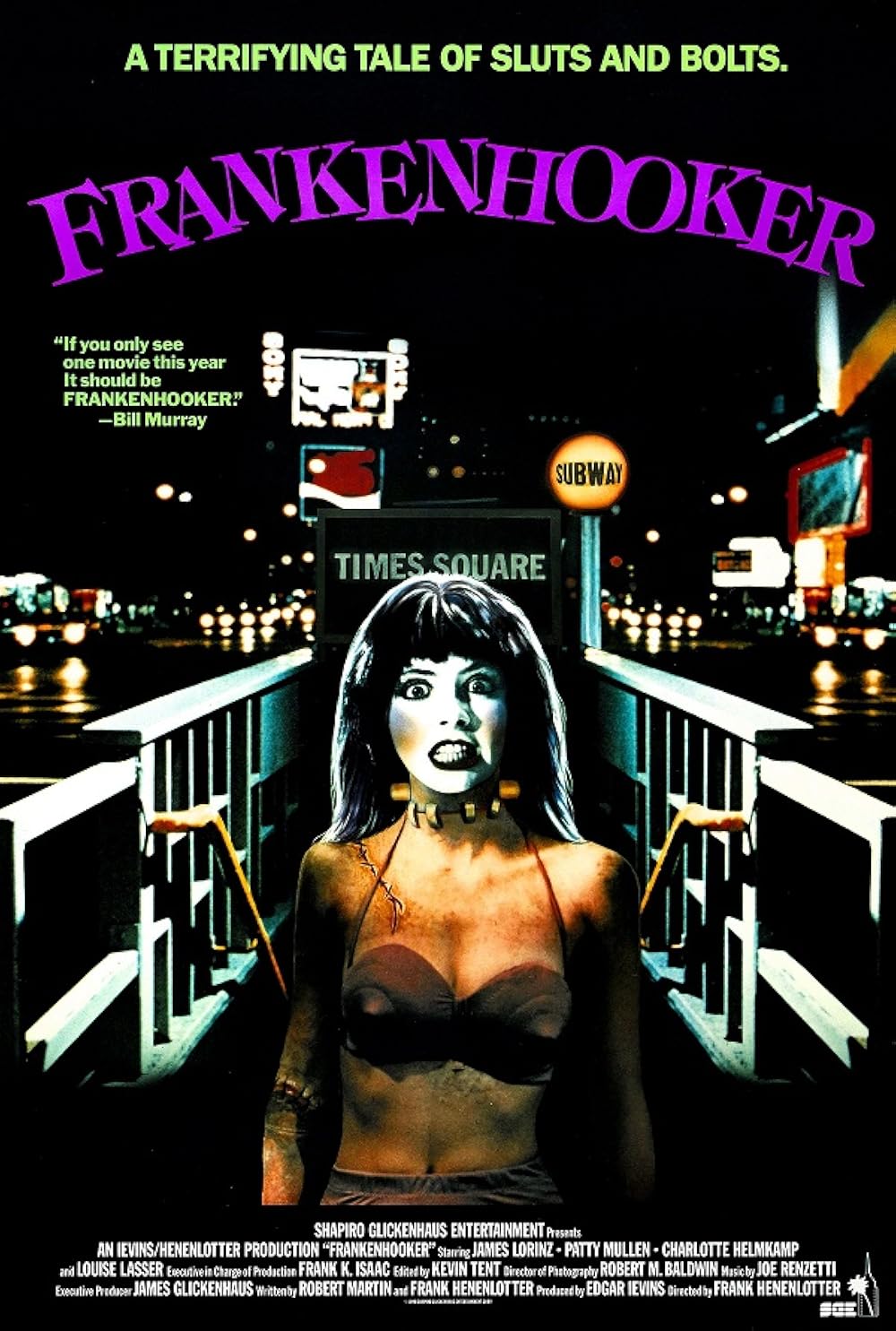 FRANKENHOOKER (1990) (18) James Lorinz,Patty Mullen,Charlotte Helmkamp,Louise Lasser - Public Domain DVD NO CASE