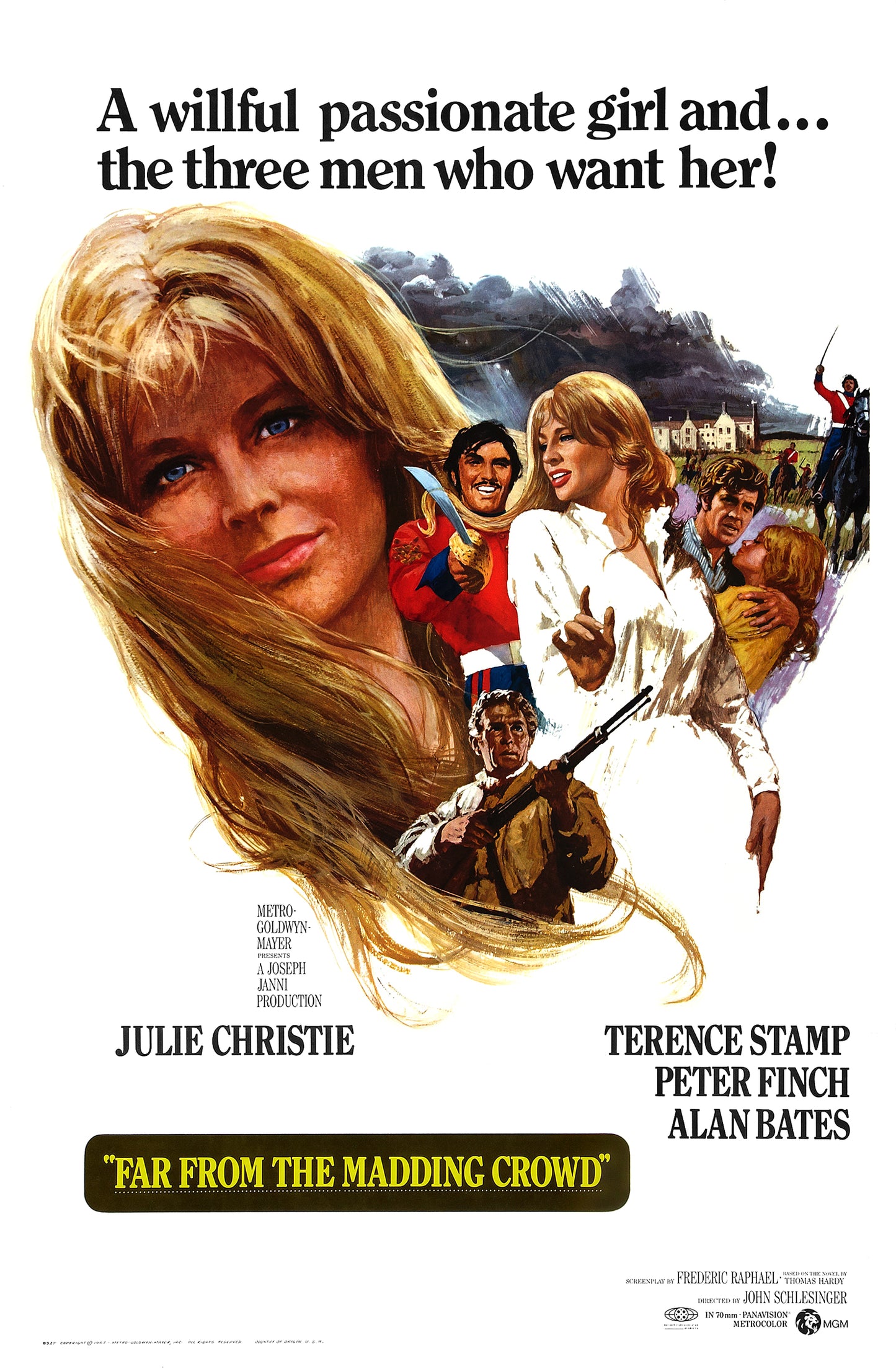 FAR FROM THE MADDING CROWD (1967) Julie Christie,Terence Stamp,Peter Finch,Alan Bates,Prunella Ransome - PUBLIC DOMAIN DVD ONLY NO CASE