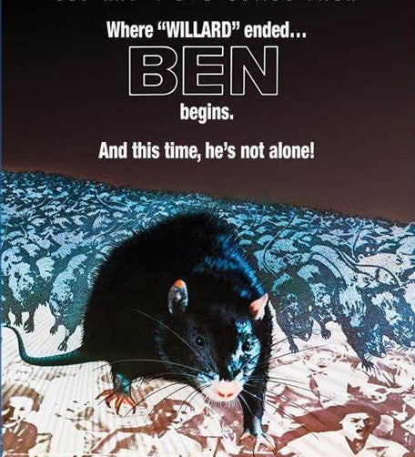 BEN (1972) Lee Montgomery, Public Domain DVD NO CASE RARE !