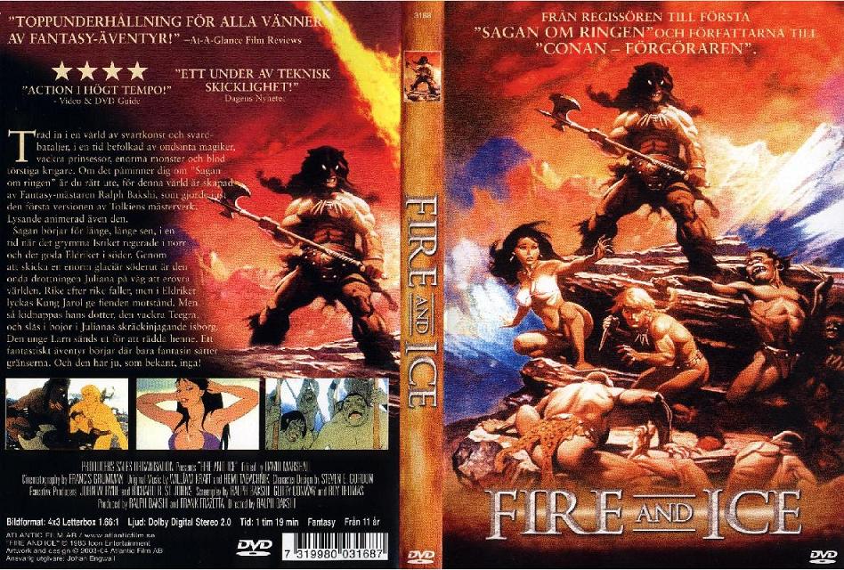 FIRE AND ICE (1983) Susan Tyrrell,Maggie Roswell,William Ostrander,Stephen Mendel,Steve Sandor- Public Domain DVD NO CASE RARE !