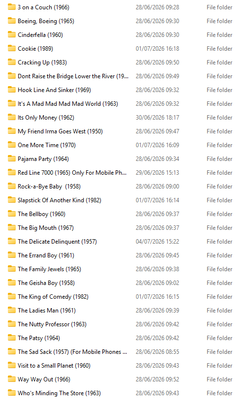 DEAN MARTIN & JERRY LEWIS COLLECTION - 64 MOVIE COLLECTION & 111 RADIO SHOWS ON ONE PLUG & PLAY USB