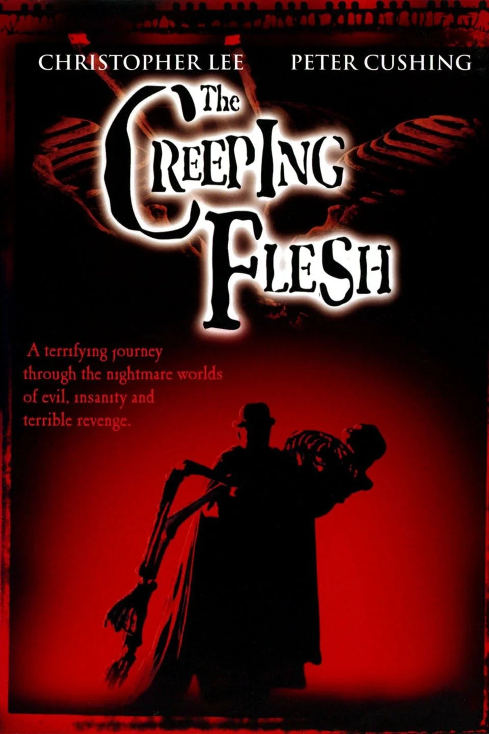 THE CREEPING FLESH (1973) Christopher Lee,Peter Cushing,Lorna Heilbron - Public Domain DVD NO CASE RARE !