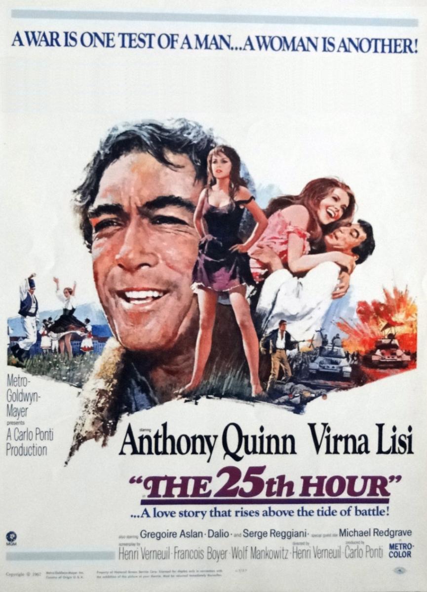 THE 25th HOUR (PG) (1967) Michael Redgrave, Public Domain Movie DVD NO CASE