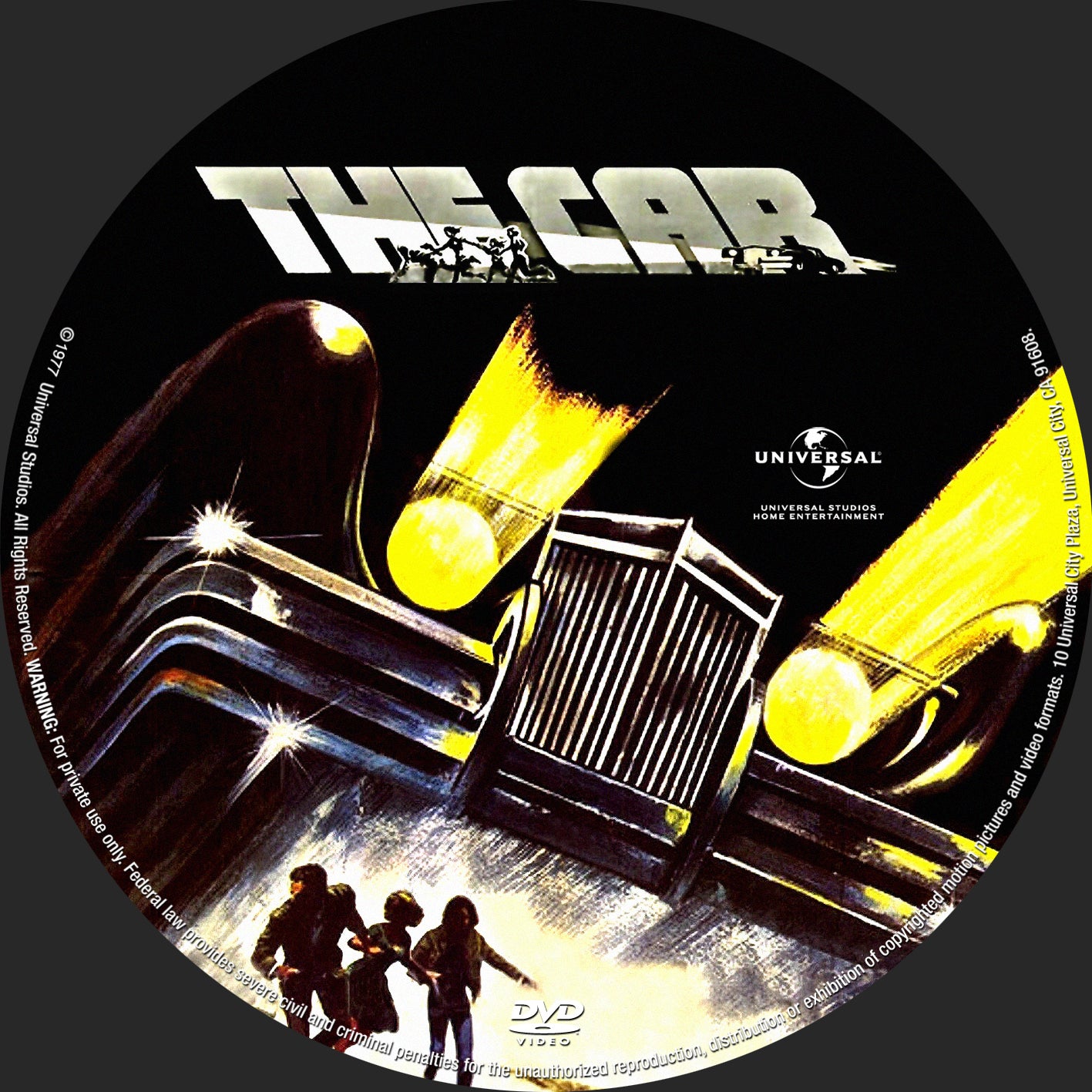 THE CAR (1977) James Brolin,Kathleen Lloyd,John Marley,Elizabeth Thompson,Ronny Cox - DVD ONLY NO CASE