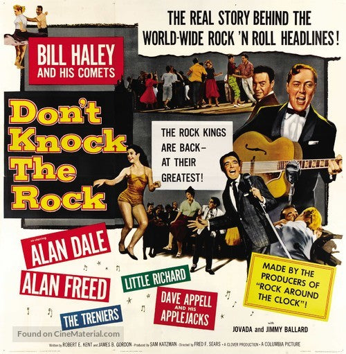 DON'T KNOCK THE ROCK (1956) Bill Haley and His Comets,Alan Dale - Public Domain DVD NO CASE V RARE !