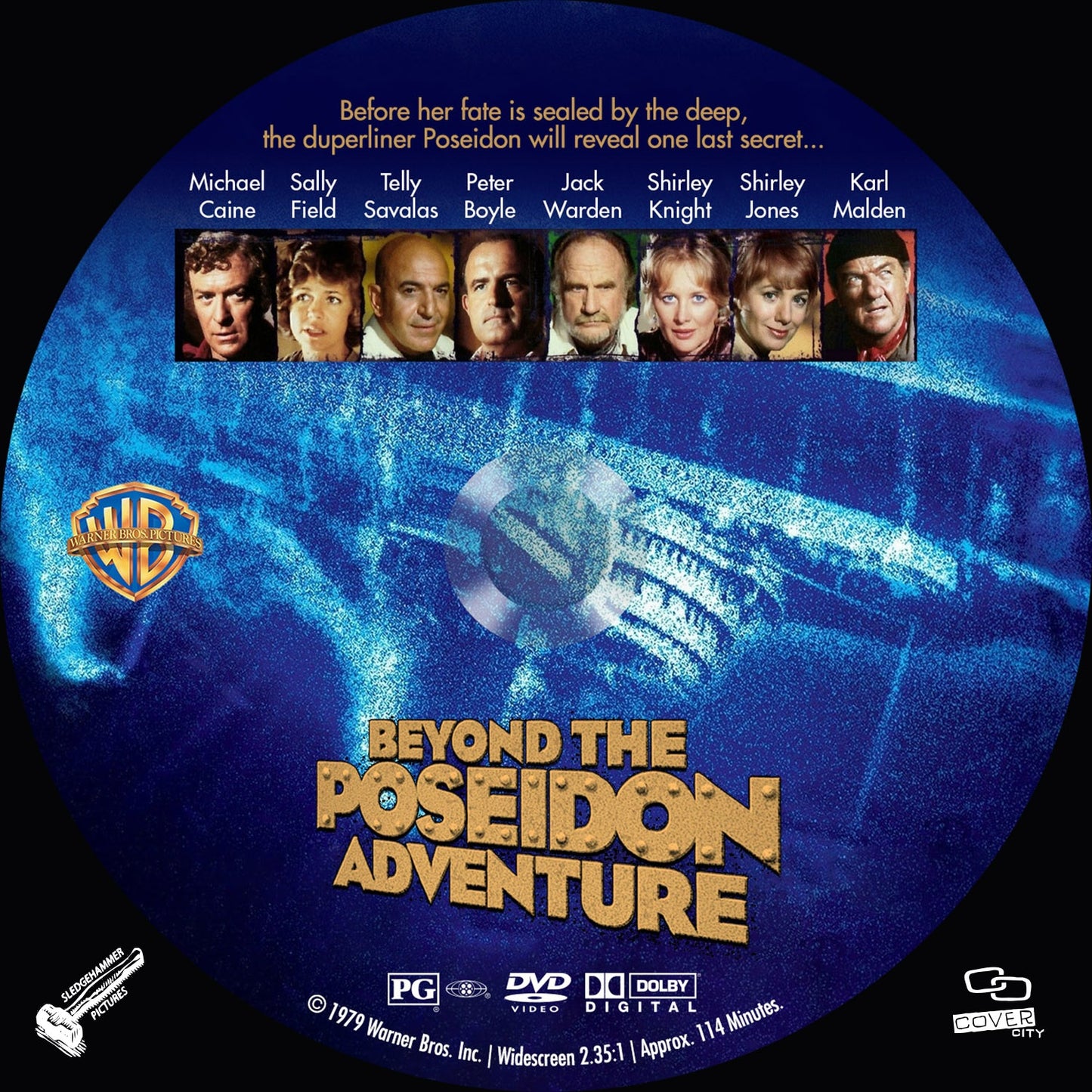 Beyond The Poseidon Adventure (1979) Michael Caine,Sally Field,Telly Savalas,Peter Boyle,Jack Warden,Shirley Knight - PUBLIC DOMAIN DVD ONLY NO CASE