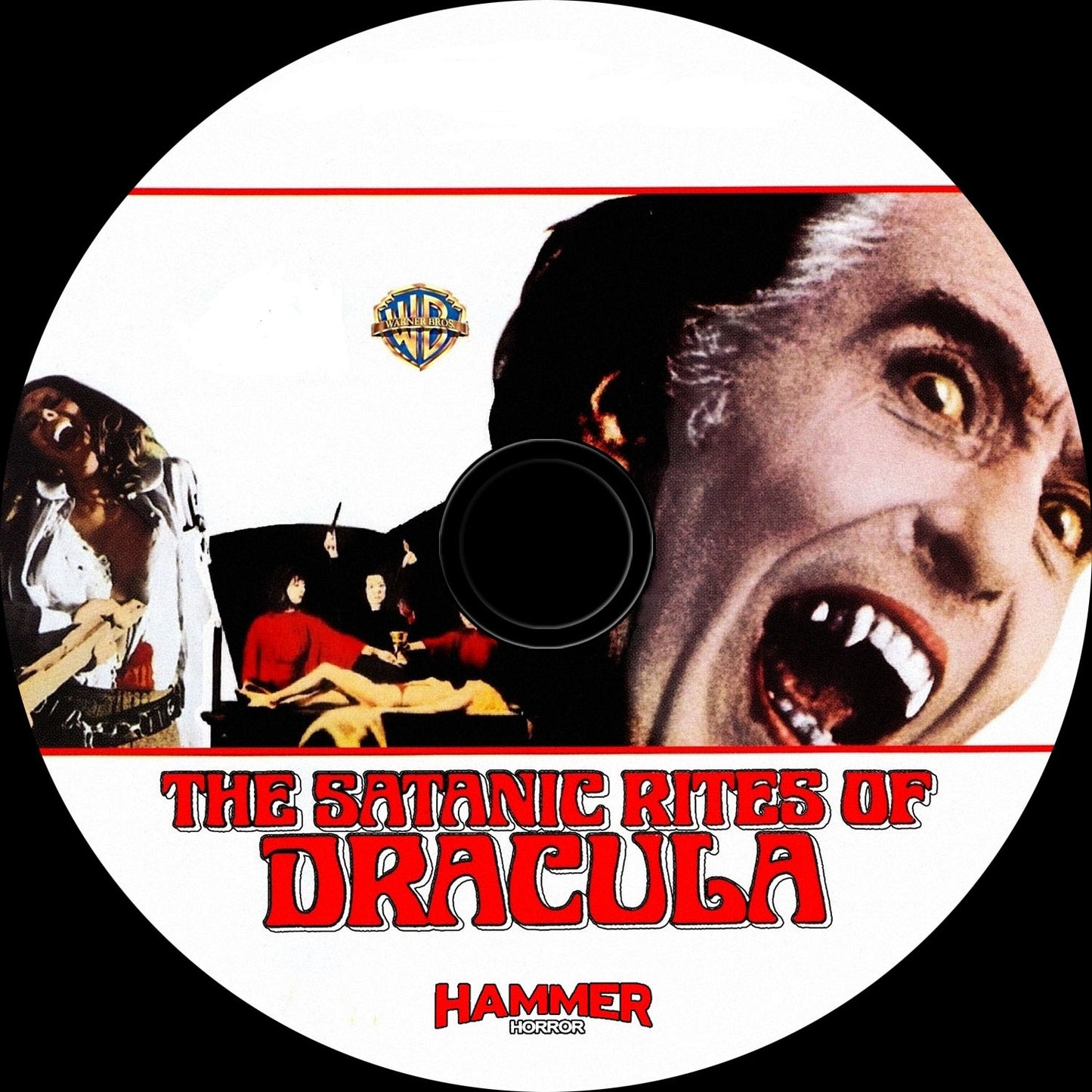 THE SATANIC RITES OF DRACULA (1973) Christopher Lee,Peter Cushing,Joanna Lumley,Michael Coles,Richard Vernon,William Franklyn,Freddie Jones - PUBLIC DOMAIN DVD ONLY NO CASE