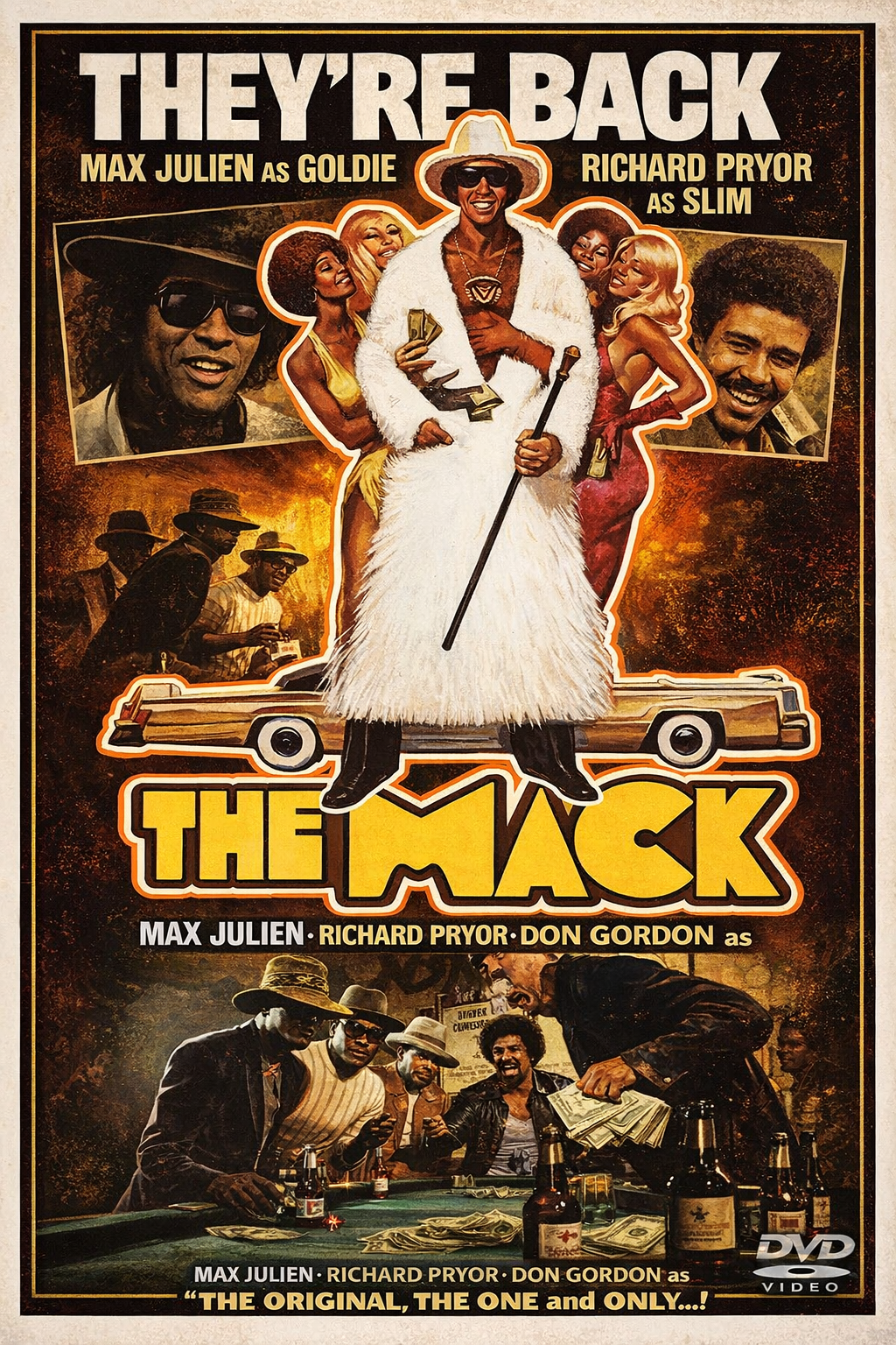 THE MACK (1973) Max Julien,Richard Pryor,Carol Speed,Roger E