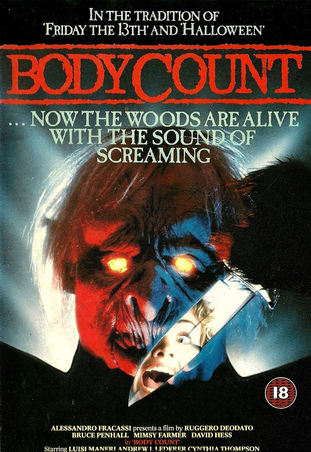BODY COUNT (1986) Bruce Penhall,Mimsy Farmer,David Hess,Charles Napier - Public Domain DVD NO CASE