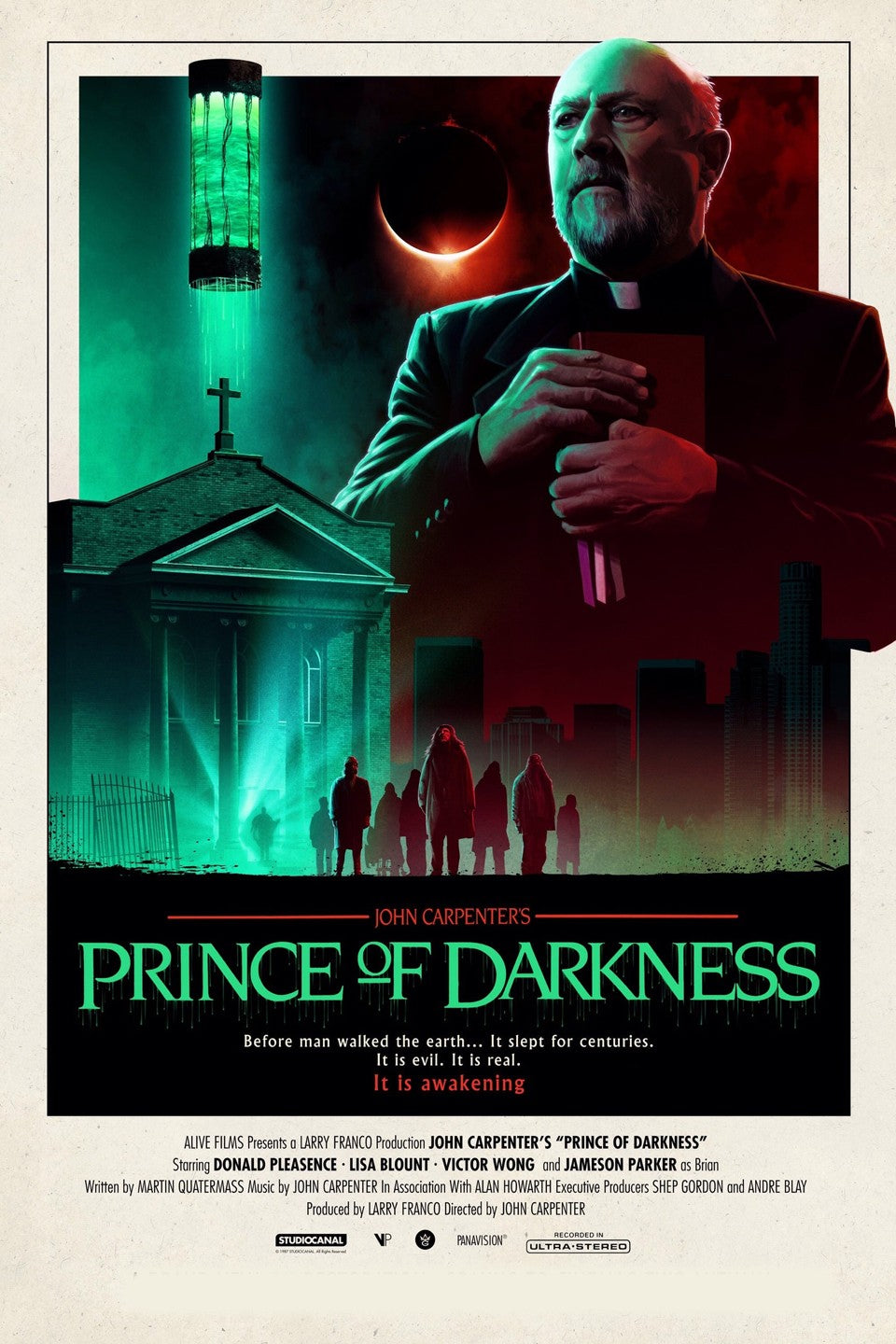PRINCE OF DARKNESS (1987) Donald Pleasence,Lisa Blount,Victor Wong,Jameson Parker - VERY RARE DELETED TITLE ! - Public Domain DVD NO CASE