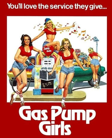 GAS PUMP GIRLS (1979) Kirsten Baker,Linda Lawrence,Sandy Johnson,Rikki Marin,Leslie King - VERY RARE DELETED TITLE ! - Public Domain DVD NO CASE