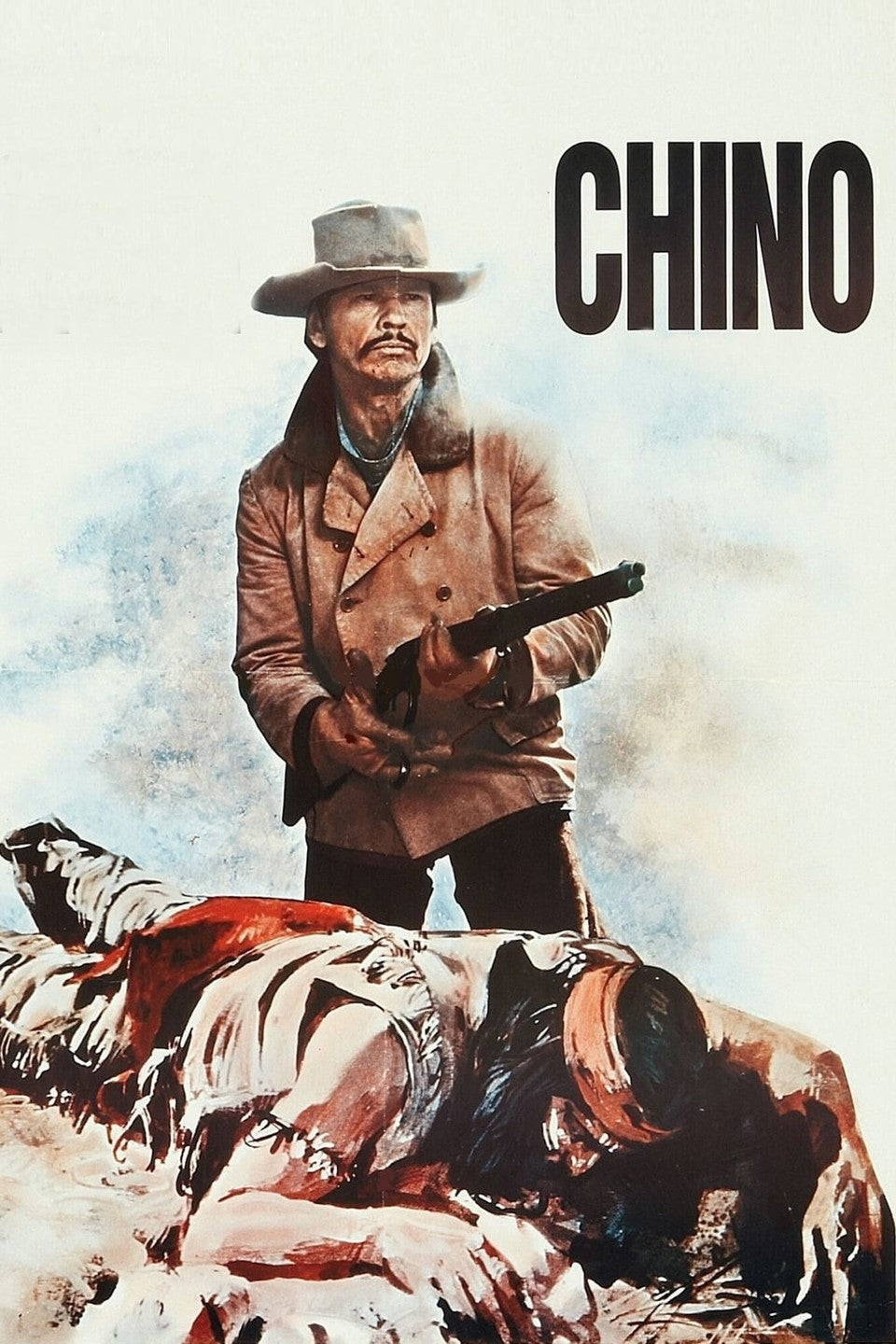 CHINO (1973) Charles Bronson,Jill Ireland - Public Domain DVD NO CASE RARE !
