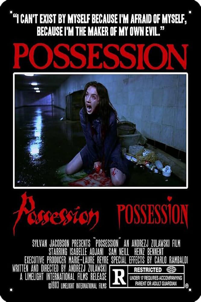 POSSESSION (1981) Isabelle Adjani,Sam Neill,Heinz Bennent - Public Domain DVD NO CASE RARE !