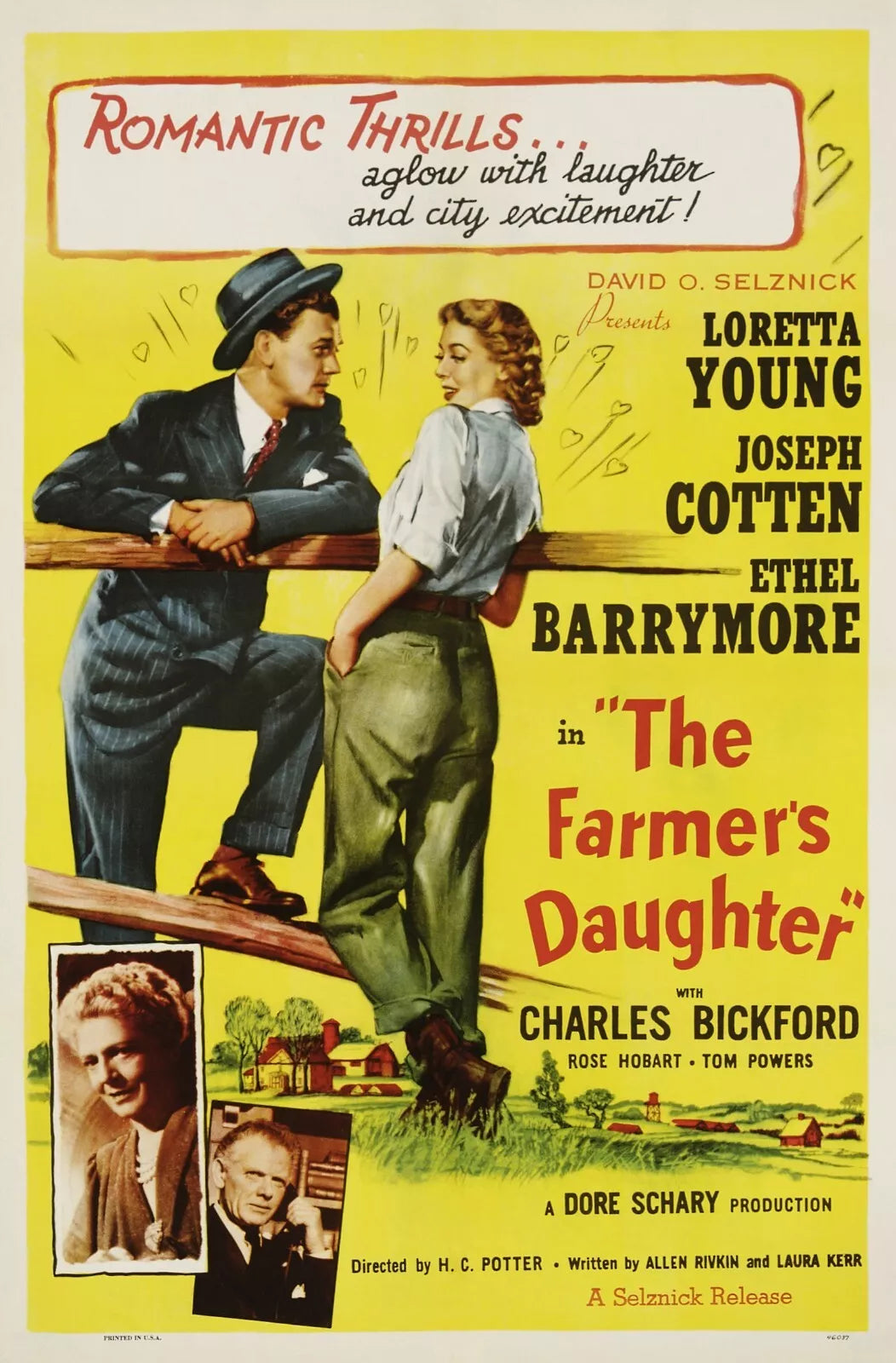 THE FARMER'S DAUGHTER (1947) Loretta Young - Public Domain Movie DVD NO CASE