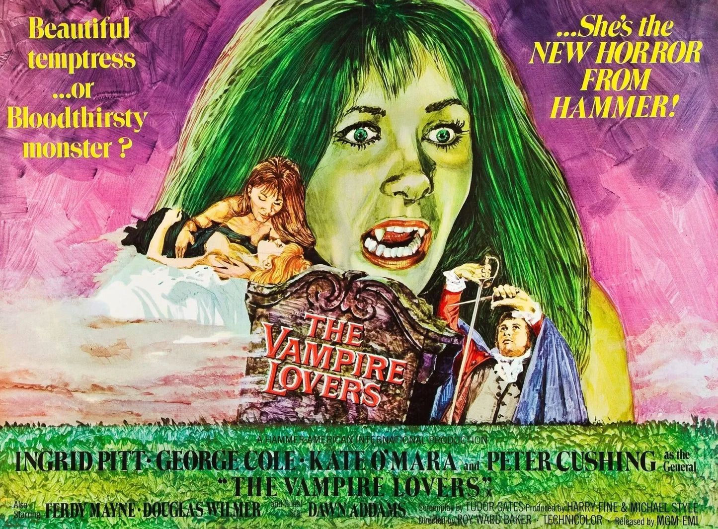 THE VAMPIRE LOVERS (1970) Ingrid Pitt - Public Domain Movie DVD NO CASE