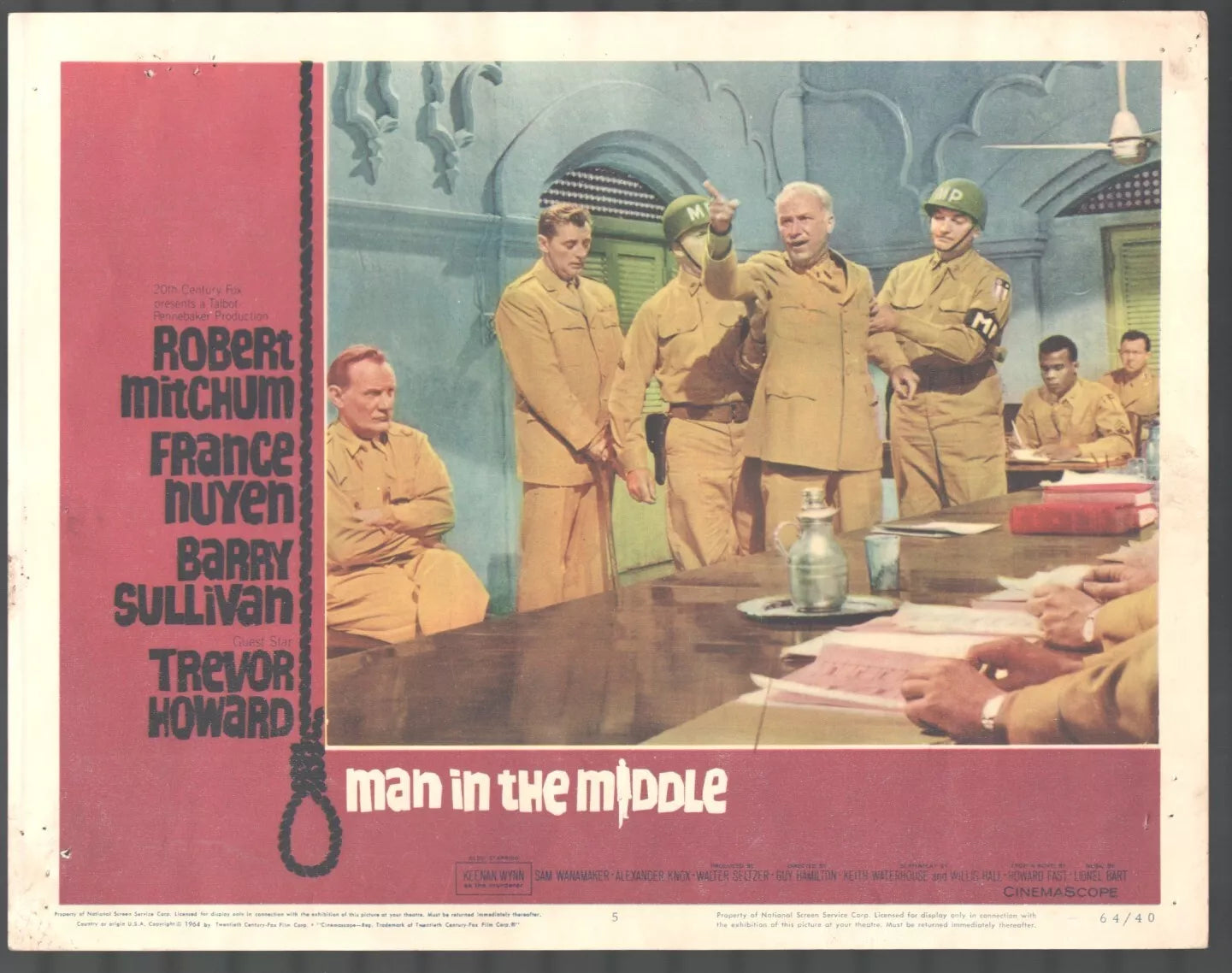 THE MAN IN THE MIDDLE (1964) Robert Mitchum - Public Domain Movie DVD NO CASE