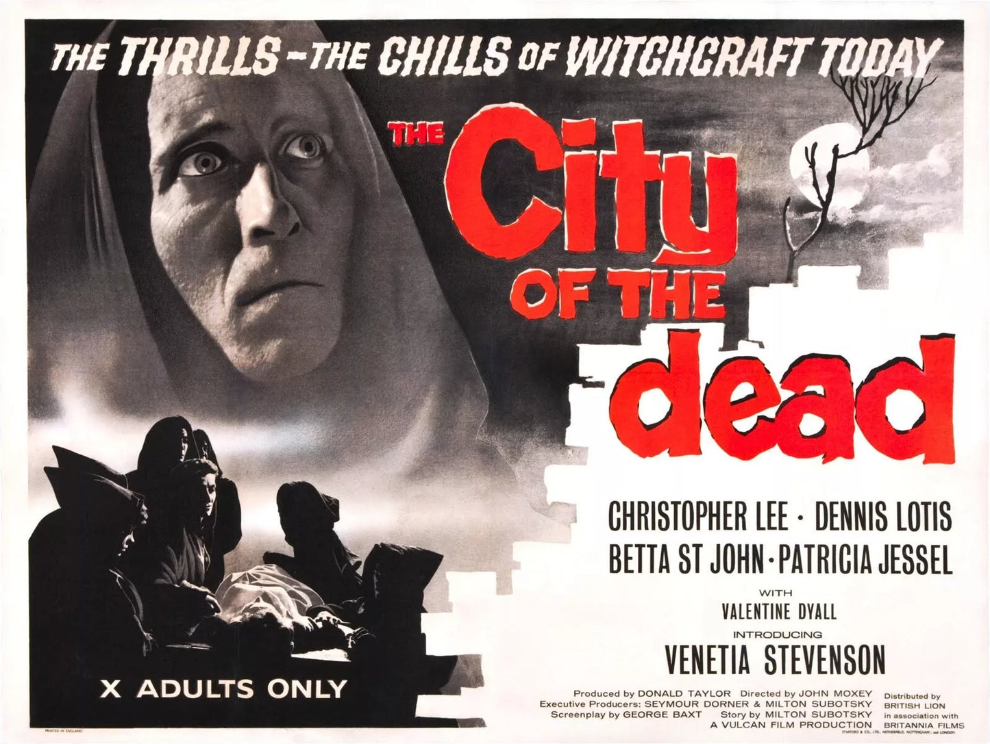 THE CITY OF THE DEAD (1960) AKA Horror Hotel ,Christopher Lee - Public Domain DVD NO CASE